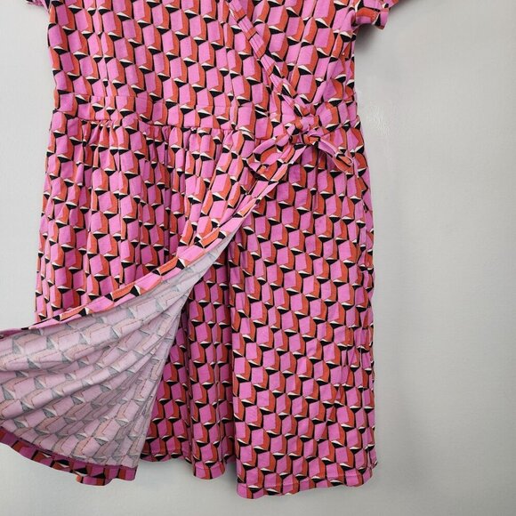 Diane Von Furstenberg for Target sz 10 / 12 girls short sleeve wrap dress - Picture 4 of 13
